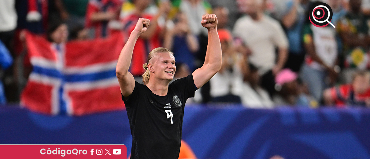 Haaland anotó un doblete en la victoria de Noruega contra Senegal