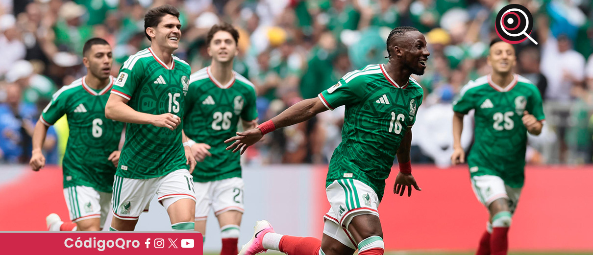 México venció 2-0 a Sudáfrica en el arranque de la Copa Mundial de Futbol