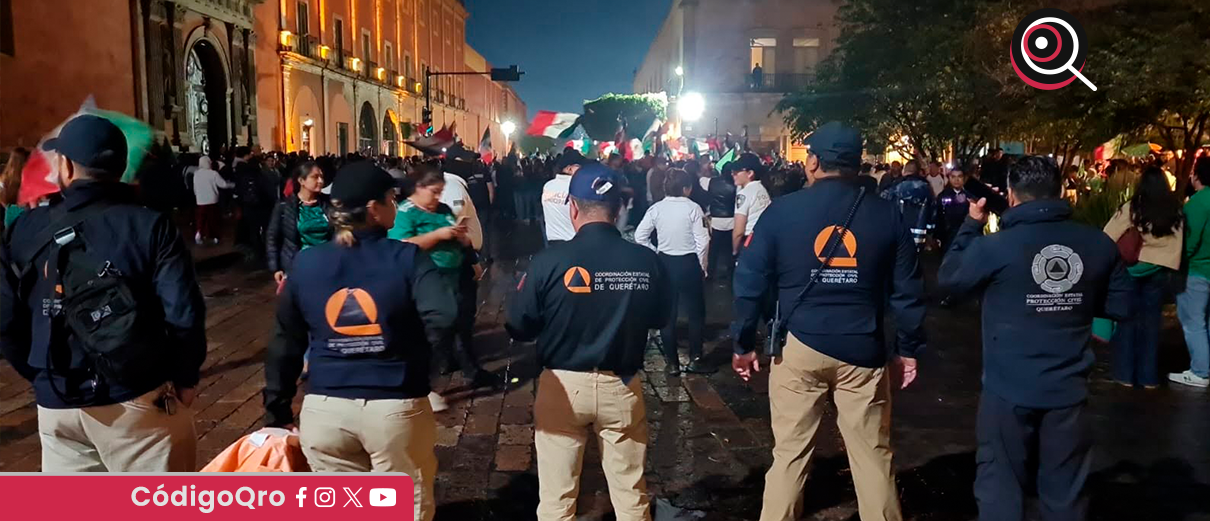 Querétaro, hombre, herido, festejos, triunfo, México,