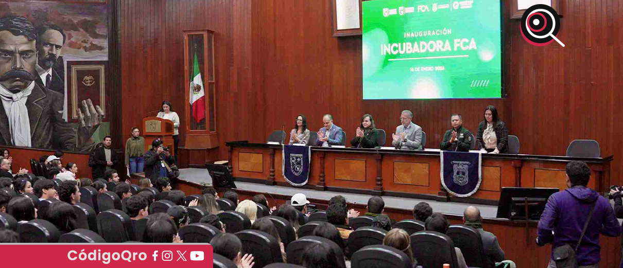 Del Prete inaugura incubadora de negocios en la UAQ