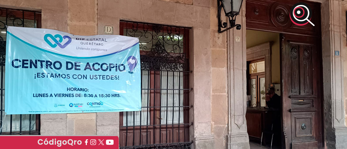 El DIF Estatal Querétaro habilitó centros de acopio para ayudar a los afectados por los sismos en Venezuela