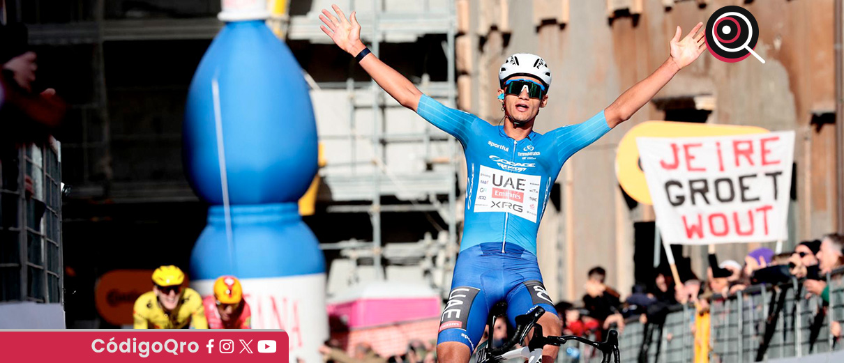 Isaac Del Toro gana sexta etapa y sigue líder de Tirreno Adriático