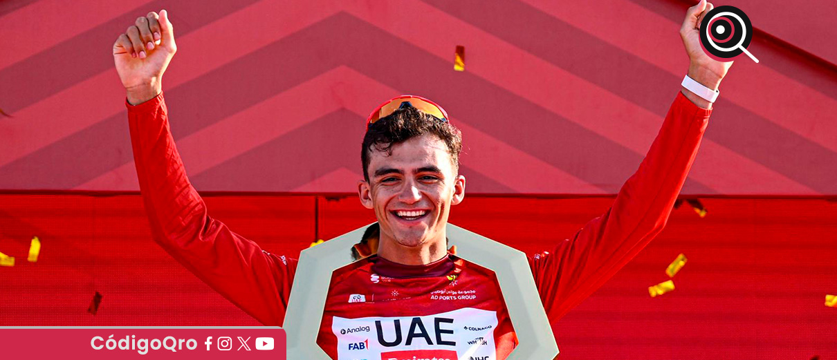 El ciclista mexicano Isaac Del Toro ganó el Tour de los Emiratos Árabes Unidos