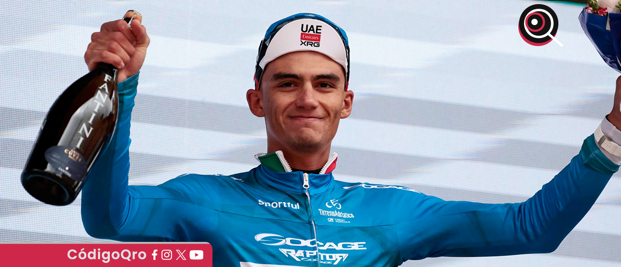Isaac Del Toro, líder de la Tirreno Adriático