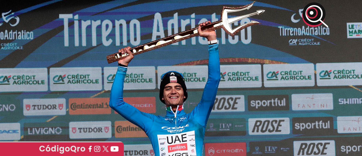 Isaac Del Toro conquista el Tridente de la Tirreno Adriático