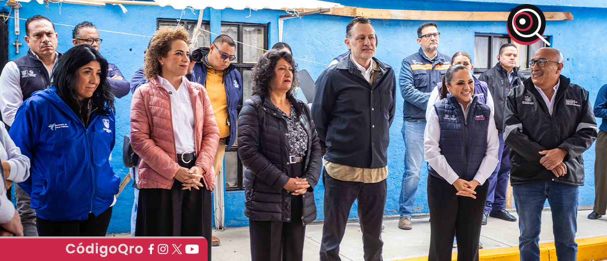 Gobernador entrega rehabilitación de calles en barrio de San Juan del Río