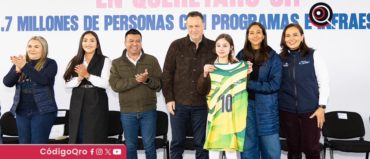 El gobernador Mauricio Kuri entregó obras en Huimilpan