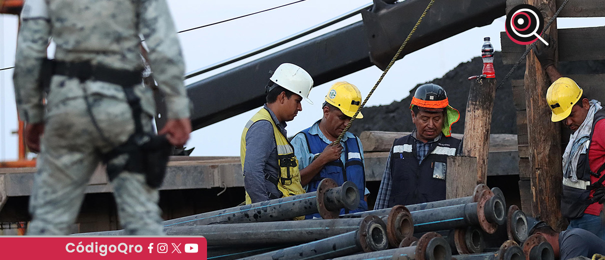 Redoblan labores de rescate de mineros atrapados en mina de Sinaloa