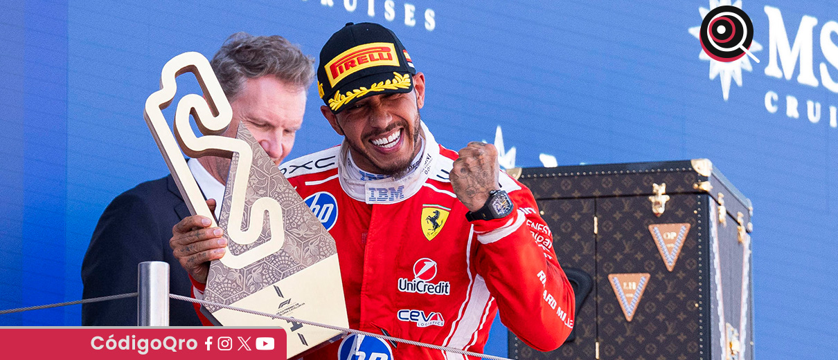 El piloto británico de Ferrari, Lewis Hamilton, ganó el Gran Premio de Barcelona-Cataluña