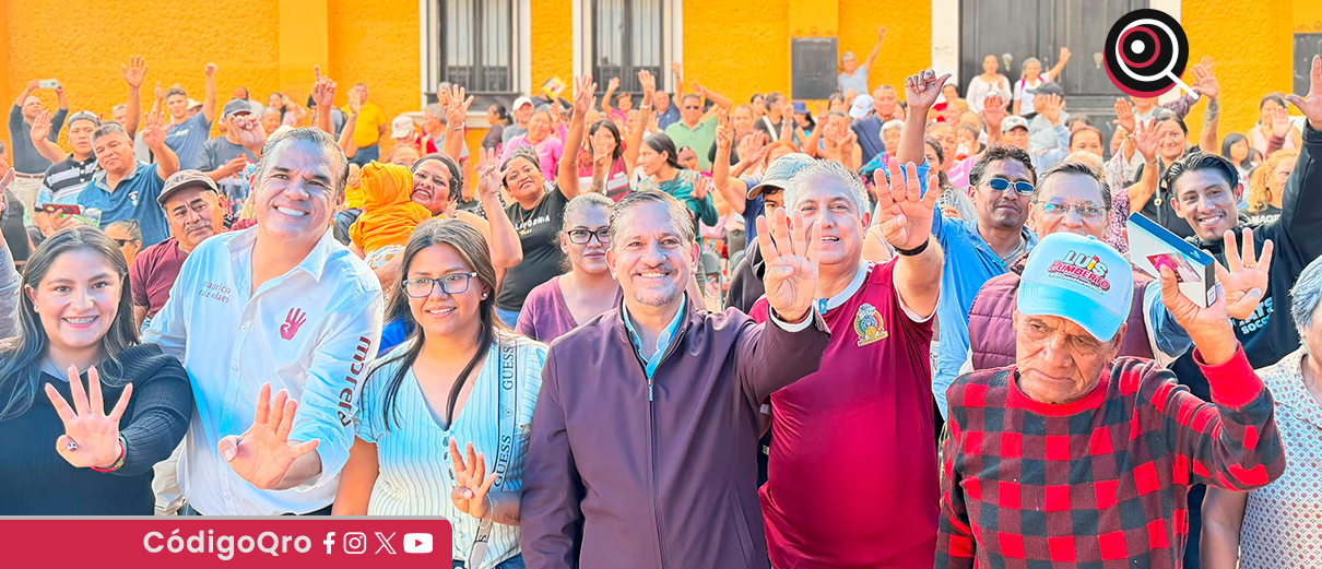 El diputado federal de Morena, Luis Humberto Fernández, se reunió con vecinos de El Cerrito