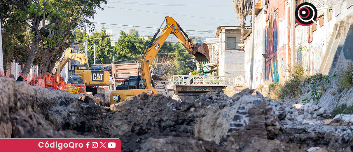 El gobernador Mauricio Kuri informó 50 por ciento de avance en obras pluviales