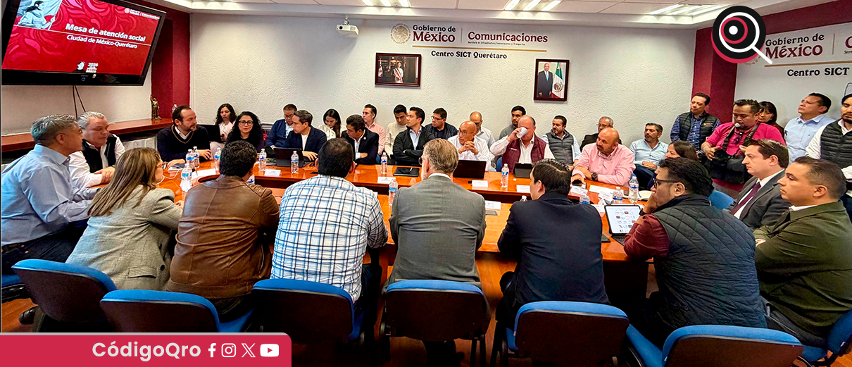 Instalan mesa de atención social por obras del tren México-Querétaro