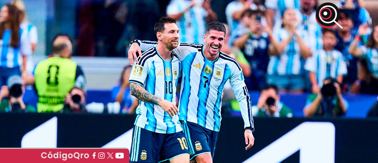Lionel Messi anotó un doblete en la victoria de Argentina sobre Austria
