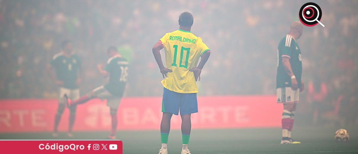 México ganó 3-2 el partido de leyendas contra Brasil en el Estadio Azteca