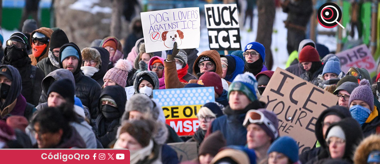 Protetan contra la presencia de ICE en la ciudad de Mineápolis