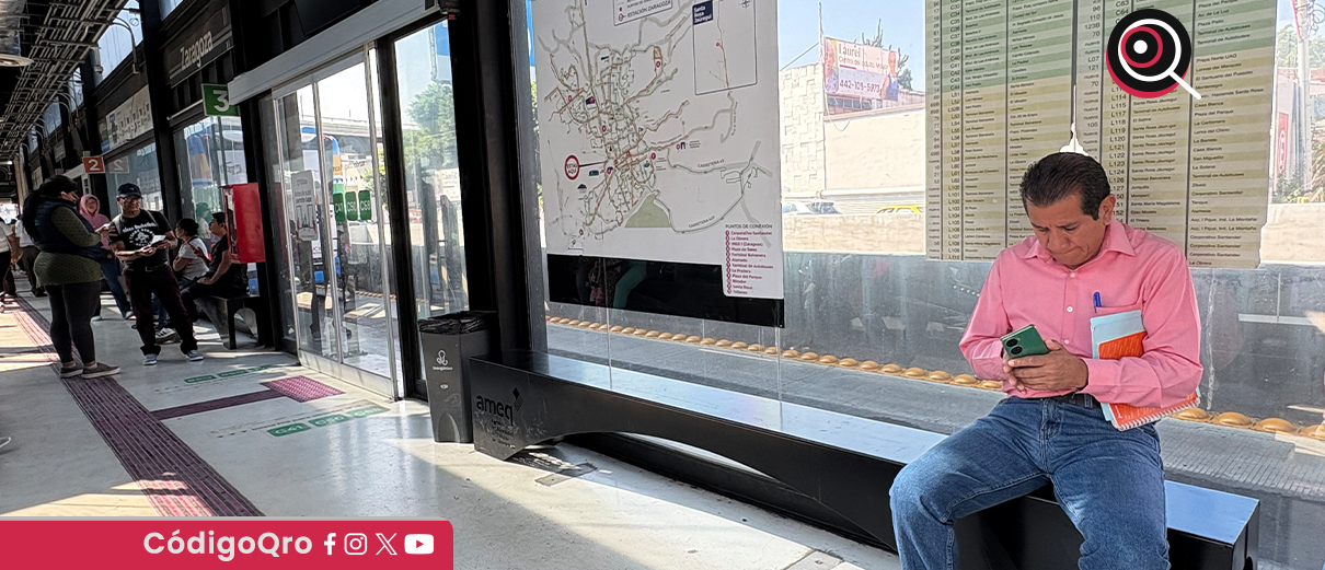 mobiliario, Qrobus, Paseo 5 de Febrero, AMEQ,