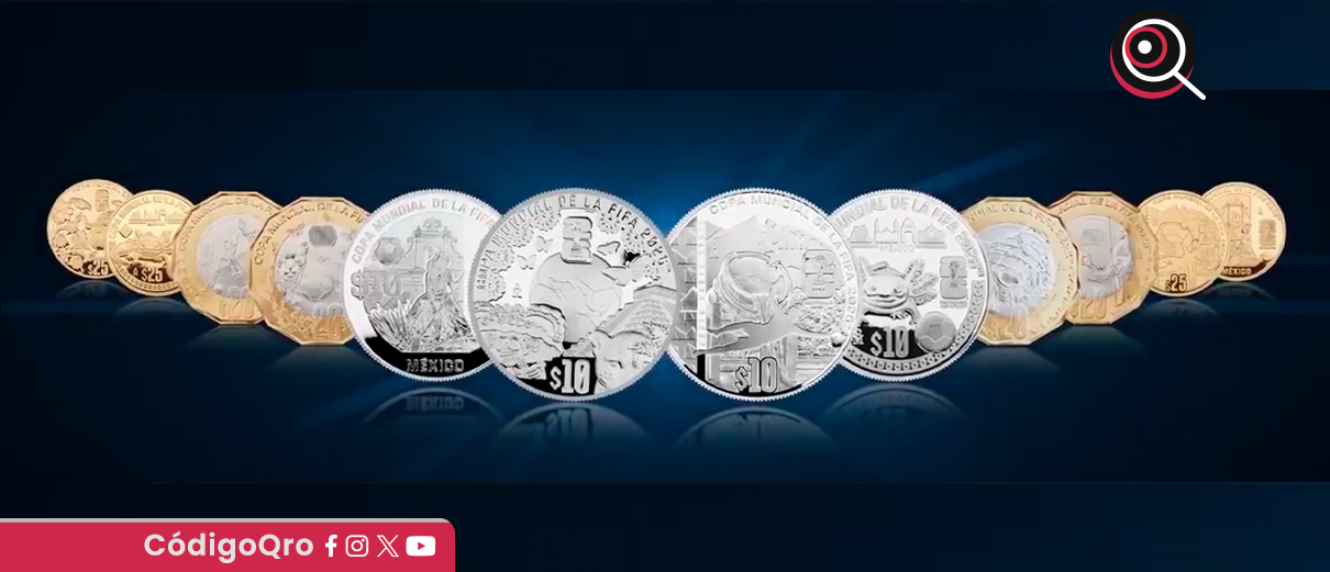 Banxico, 12 monedas, Mundial 2026, futbol, 