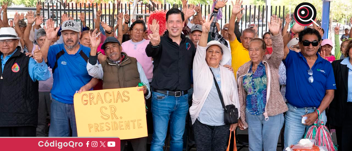 Monsalvo entrega mil 449 despensas a adultos mayores de El Marqués