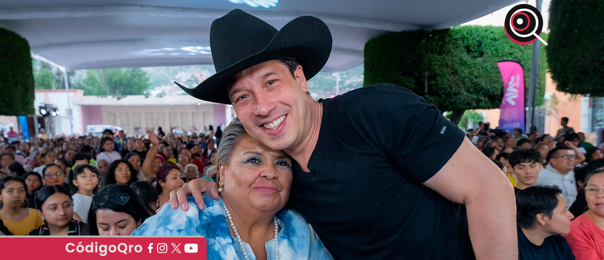 El presidente municipal de El Marqués, Rodrigo Monsalvo, felicitó a las mamás por el 10 de mayo