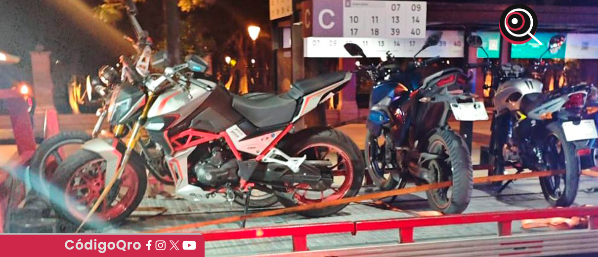 remiten, corralón, 27 motocicletas, maniobras de riesgo, Querétaro, 