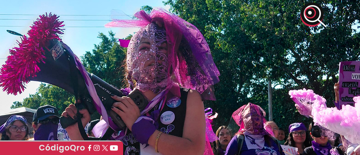 Mujeres en Querétaro alzan la voz; exigen cese violencia en su contra