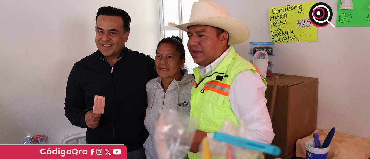 El titular de Sedesoq, Luis Bernardo Nava Guerrero, visitó el municipio de Huimilpan