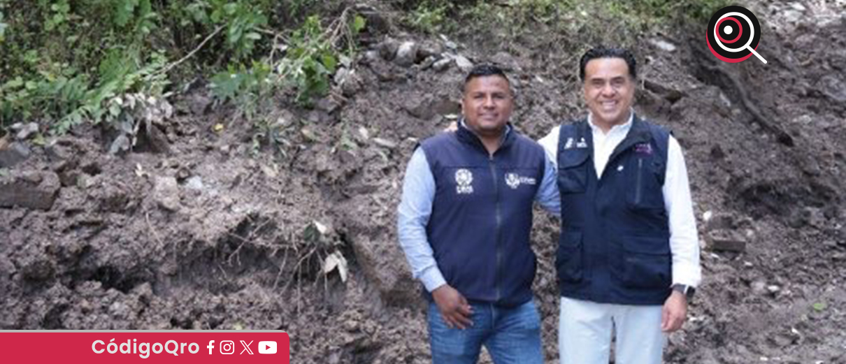 El titular de Sedesoq, Luis Bernardo Nava, supervisó la atención a las afectaciones por lluvias en Joyas de Bucareli