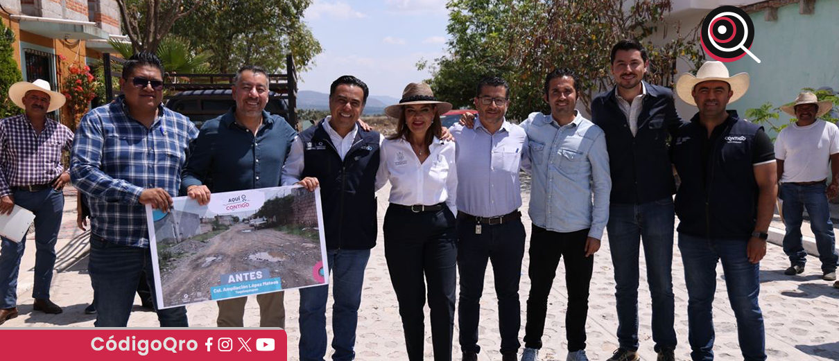 Nava, obra, mejoramiento vial, Tequisquiapan, Sedesoq,