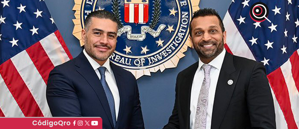 Omar García Harfuch se reúne con director del FBI