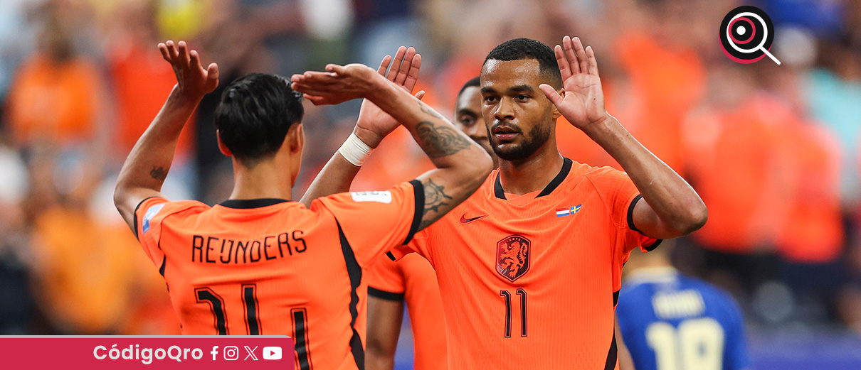 Países Bajos goleó 5-1 a Suecia en el Estadio Houston