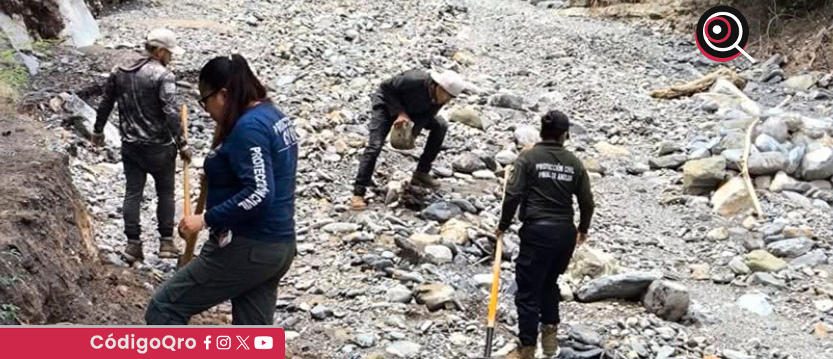 gobierno estatal, atiende, afectaciones, lluvias, Pinal de Amoles, Kuri,