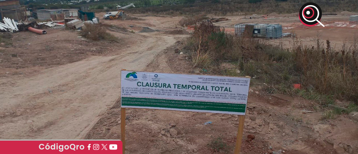 La Pepmadu clausuró un desarrollo inmobiliario en el municipio de Querétaro