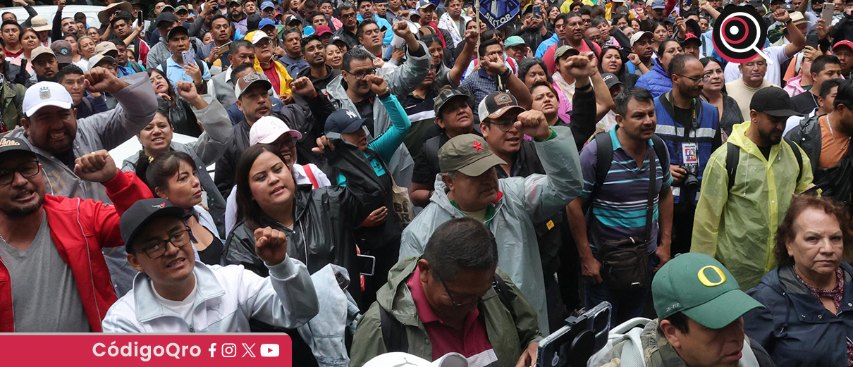La CNTE dialogó durante varias horas con autoridades del Gobierno de México