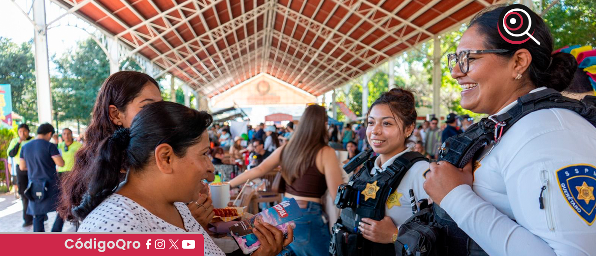 mujeres policías de la SSPMQ