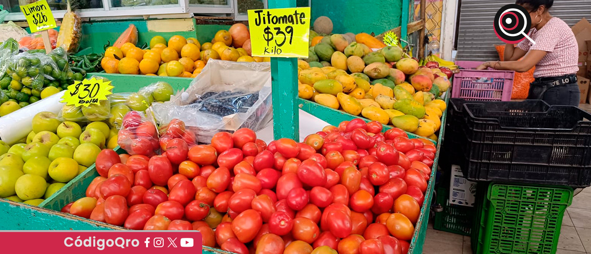 El kilo de jitomate oscila entre los 38 y los 65 pesos en Querétaro