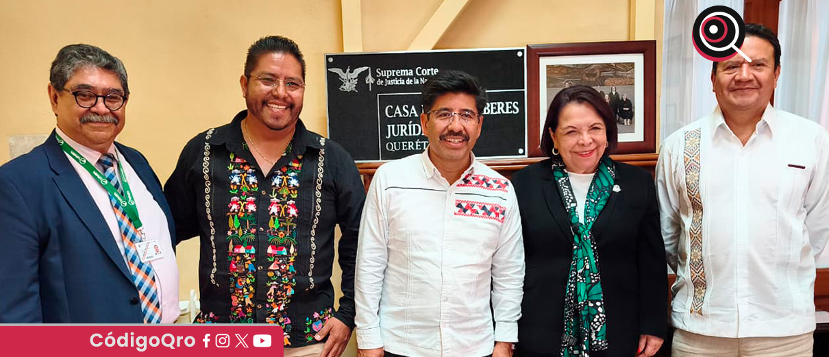 El presidente de la SCJN, Hugo Aguilar Ortiz, visitó la Casa de los Saberes Jurídicos