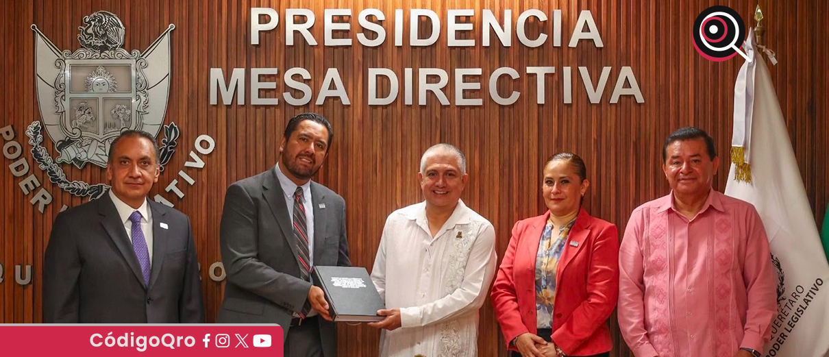 El presidente del Congreso Local recibió a los magistrados del TEEQ