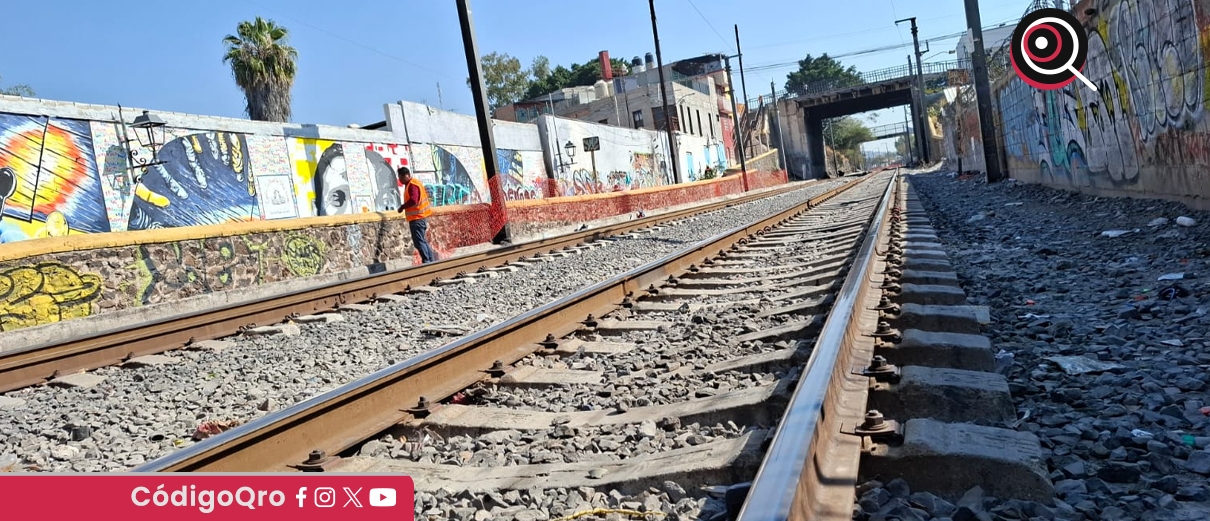 Puente de El Cerrito, tren