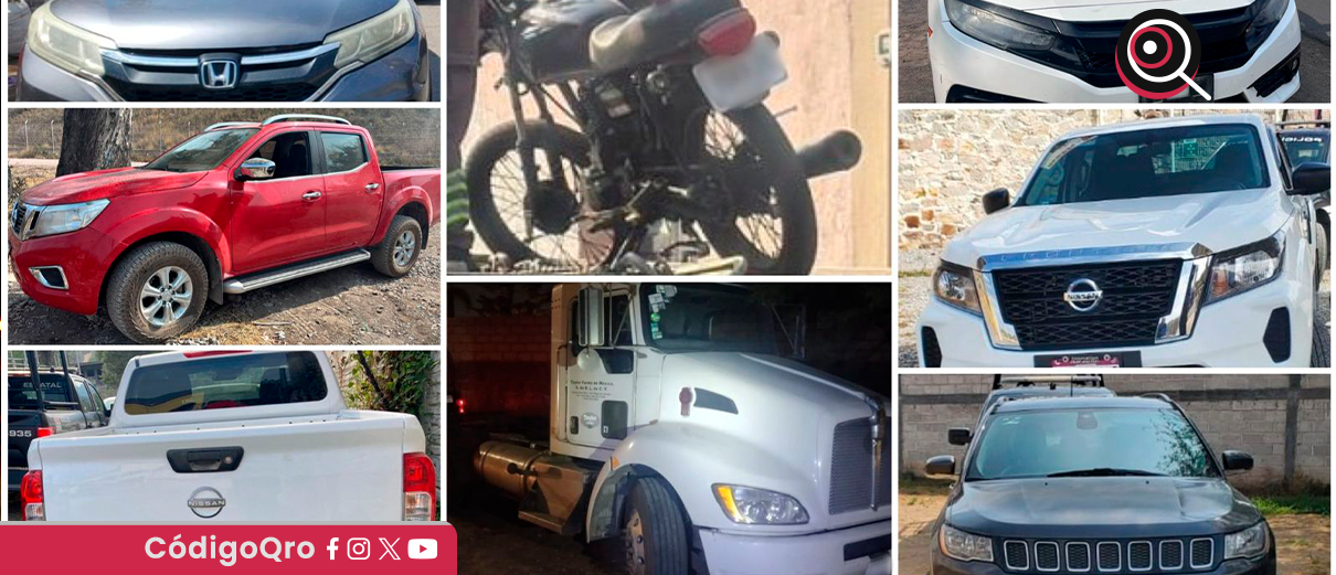 Poes recupera 14 vehículos con reporte de robo