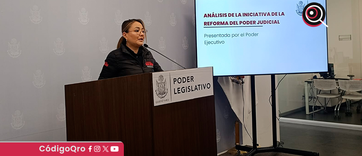 La diputada local del PT, Claudia Díaz Gayou, criticó la iniciativa de reforma judicial local