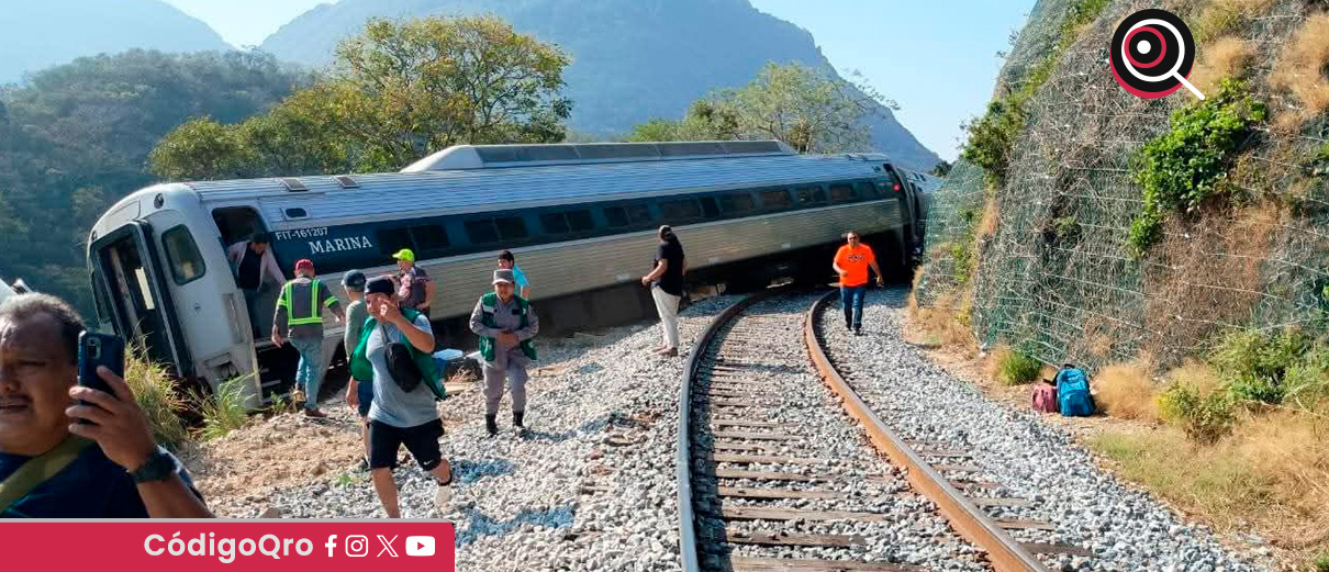 Reportan descarrilamiento del Tren Interoceánico en el Istmo de Tehuantepec