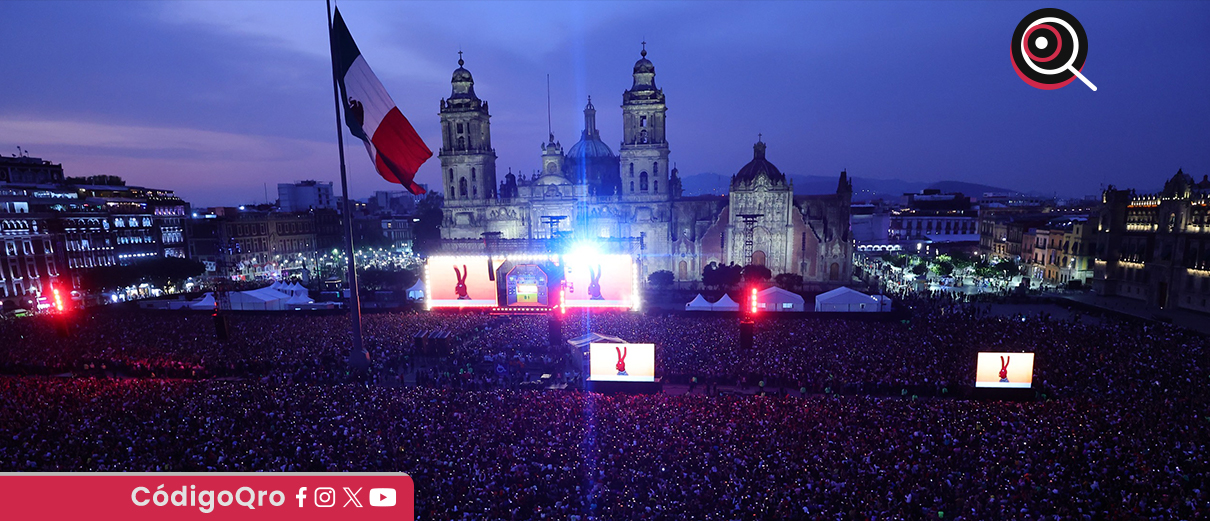 Más de 230 mil personas presenciaron el show de 31 Minutos en el Zócalo de la Ciudad de México