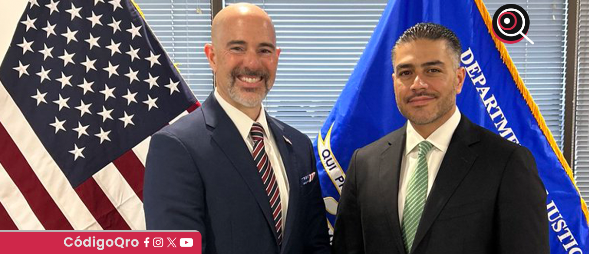 Omar García Harfuch se reúne con Terrence Cole, director de la DEA