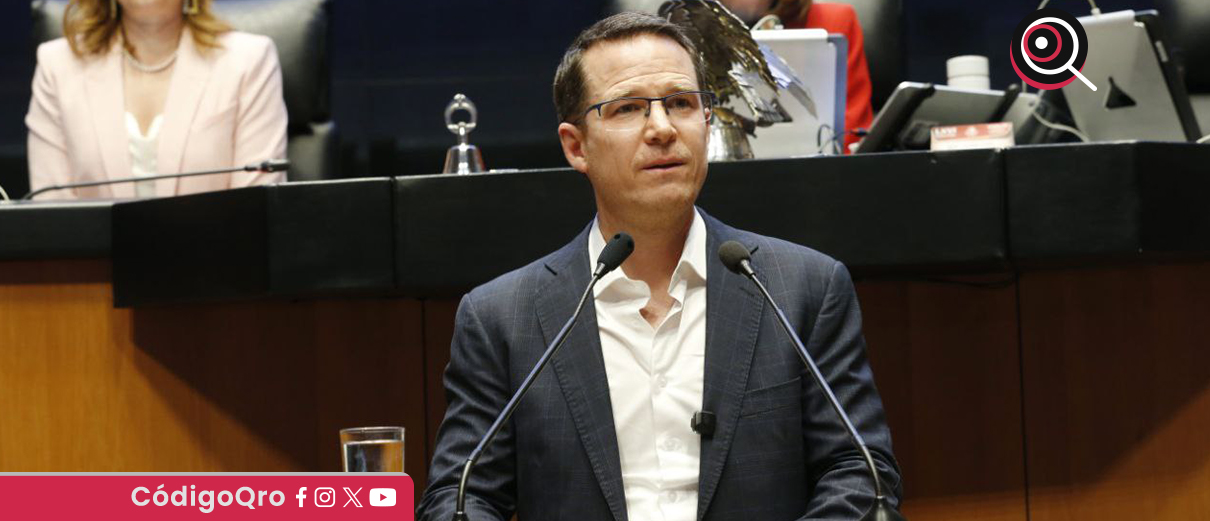 El senador del PAN, Ricardo Anaya, habló en la tribuna sobre la muerte de "El Mencho"
