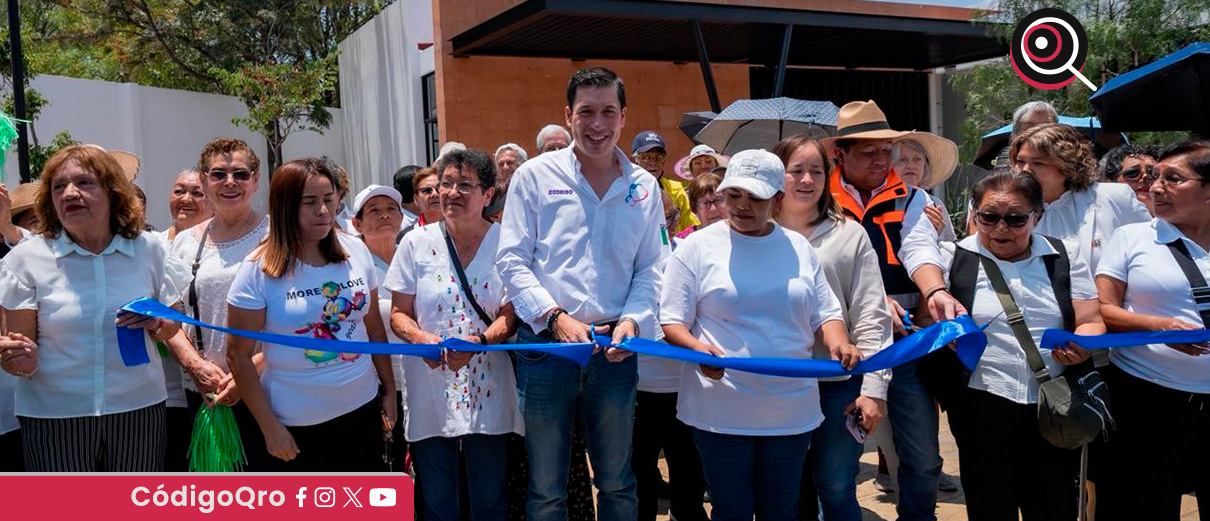 El presidente municipal de El Marqués, Rodrigo Monsalvo, entregó la nueva Casa de Día en La Pradera