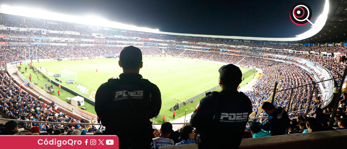 La Policía Estatal reportó saldo blanco en el partido entre Gallos Blancos y Cruz Azul