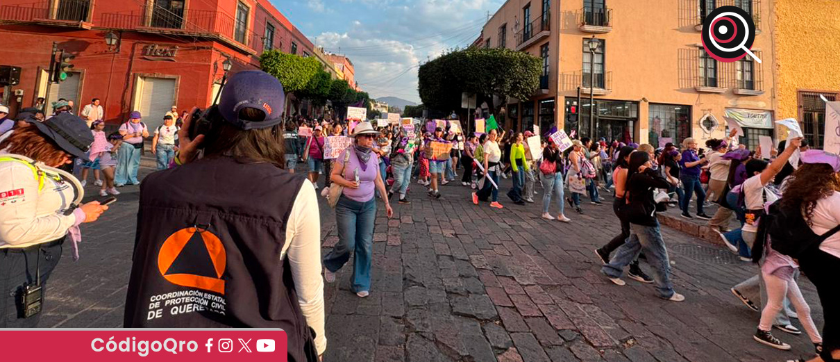 Reportan saldo blanco tras marchas del Día Internacional de la Mujer