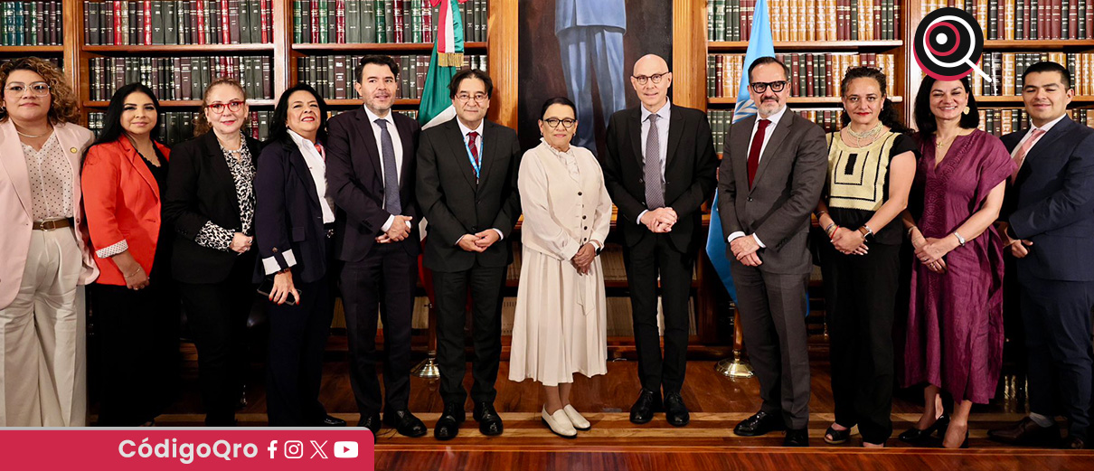 La titular de Segob, Rosa Icela Rodríguez, recibió al alto comisionado de la ONU para los Derechos Humanos