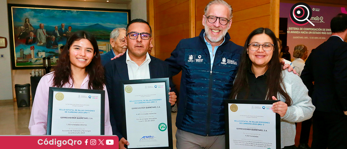 Del Prete, Sello Querétaro, 65 empresas, medio ambiente,