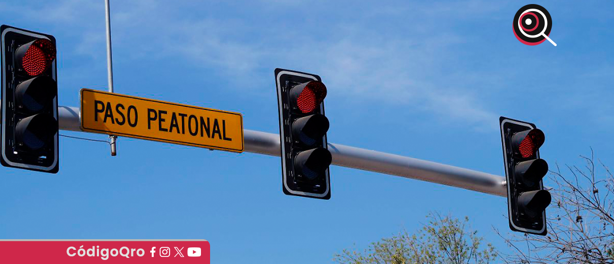 Reportan fuera de servicio algunos semáforos en la ciudad de Querétaro